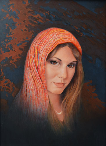 Young Girl Portrait Painting