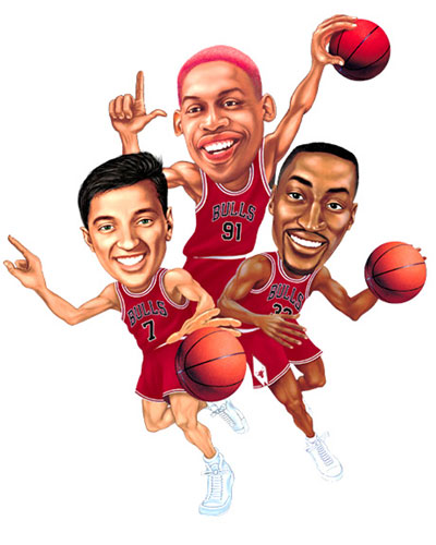 Bulls Caricatures