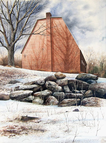 Old Mill Painting
